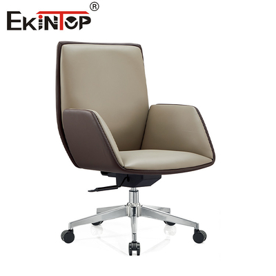 Hochrücken Pu Schwenk Executive Leder Bürostuhl Für Wohnzimmer