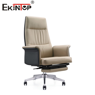 Ergonomischer Multifunktions-Leder-Bürostuhl aus hochdichtem Formfoam