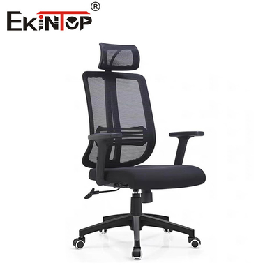 Hochrücken Lendenunterstützung Bürostuhl Ergonomische Stoffmaschenschwenke