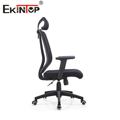 Hochrücken Lendenunterstützung Bürostuhl Ergonomische Stoffmaschenschwenke