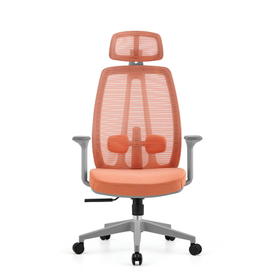 Roter Bürostuhl mit Mesh-Rückenlehne und stilvollem Design für das Executive Office