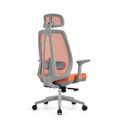 Roter Bürostuhl mit Mesh-Rückenlehne und stilvollem Design für das Executive Office