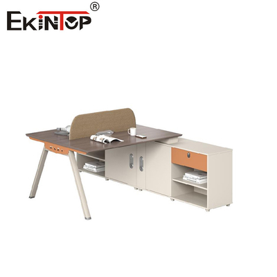 Modern minimalistischer Stil Personal Büroarbeitsplatz mit Seitenschrank