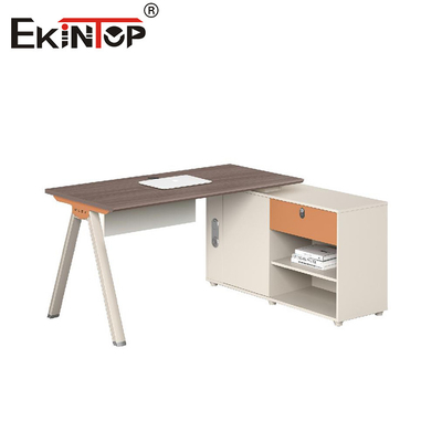 Modern minimalistischer Stil Personal Büroarbeitsplatz mit Seitenschrank