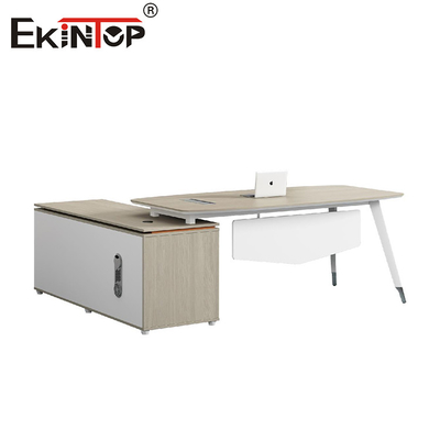 L-Form Büro Schreibtisch Executive Moderne Schreibtische mit Schrank
