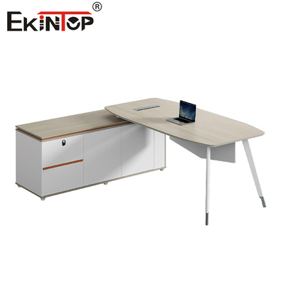L-Form Büro Schreibtisch Executive Moderne Schreibtische mit Schrank