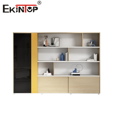 Walnussfarbener Holzschrank Moderner Stil Home Office Möbel