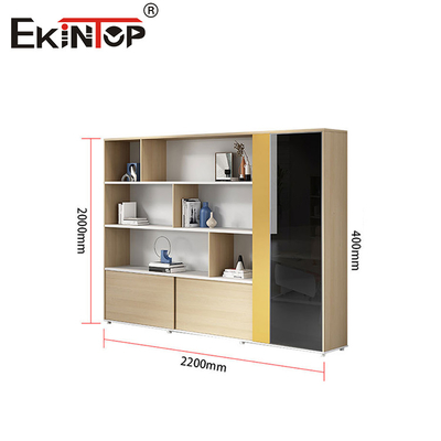 Walnussfarbener Holzschrank Moderner Stil Home Office Möbel