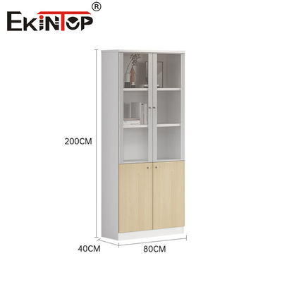 Holzschrank mit Glastüren Schrank im kommerziellen Stil