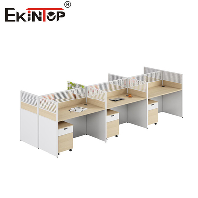 Modulare Arbeitsstation im modernen Stil mit Holzmaterial-Speicher