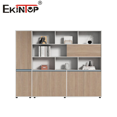 Holzmaterial Walnussfarbener Aktenkasten Büromöbel Büro