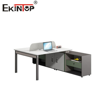 Niedrigpreis-Büro-Arbeitsplatz im industriellen Stil für Mitarbeiter mit Bildschirmschrank