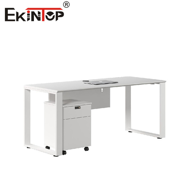 Hochwertige weiße Holz-Büro-Schreibtisch-Metallrahmen-Büro-Möbelfabrik