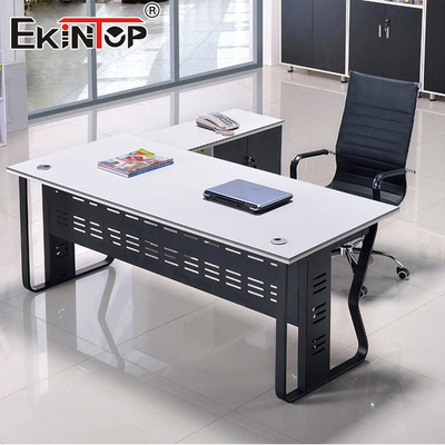 Maßgeschneiderter Holz Home Office Tisch Moderne Designer Schreibtisch L-förmige Schreibtisch