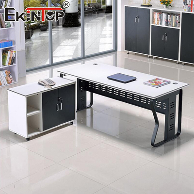Maßgeschneiderter Holz Home Office Tisch Moderne Designer Schreibtisch L-förmige Schreibtisch