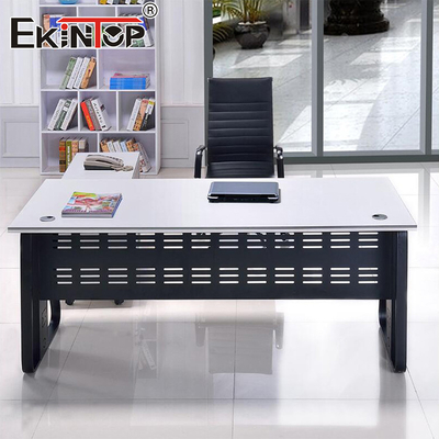 Minimalistischer Stil Weißer Schreibtisch Büromöbel Designer Schreibtisch Ergonomisch