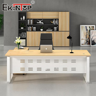 Walnut Sturdy Holz Schreibtisch Manager Schreibtisch Designer Schreibtisch für Office