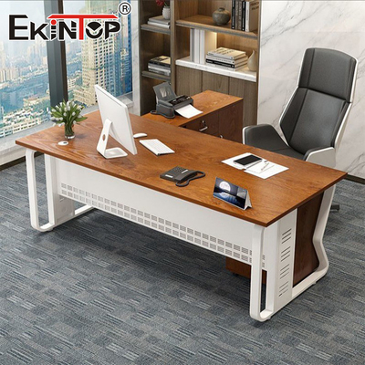 Ermäßigter Preis Modernes Design Walnuss Büro Schreibtisch Maßgeschneiderter Schreibtisch