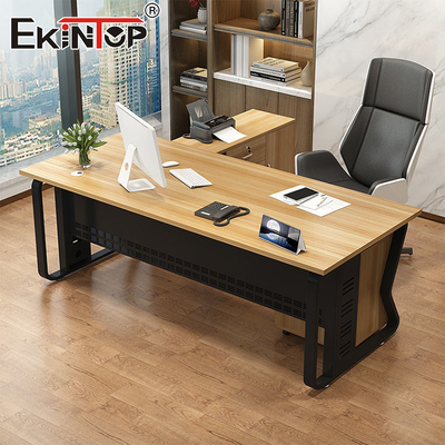 Ermäßigter Preis Modernes Design Walnuss Büro Schreibtisch Maßgeschneiderter Schreibtisch