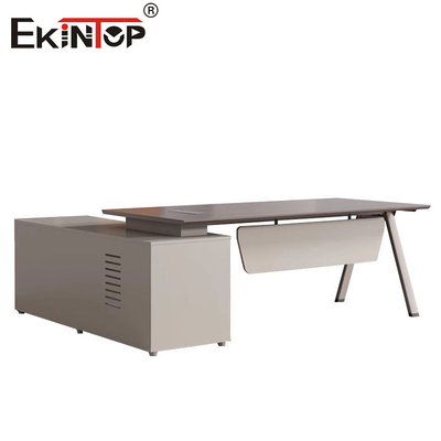 Industrie-Stil Metallrahmen Büro Schreibtisch Manager Schreibtisch Tisch Akazienholz Schreibtisch