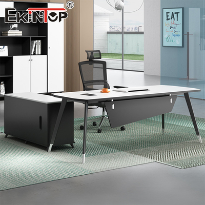 Moderne Büromöbel Geschäftsschreibtisch mit Seitenschrank Schreibtisch-Sets