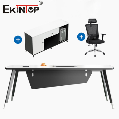Moderne Büromöbel Geschäftsschreibtisch mit Seitenschrank Schreibtisch-Sets