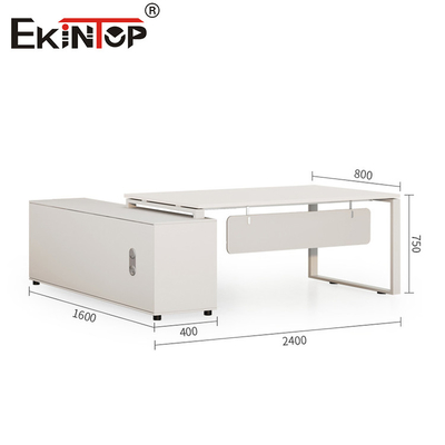 Custom White Office Schreibtisch mit speziellem Design minimalistischer Stil All Modern Schreibtisch