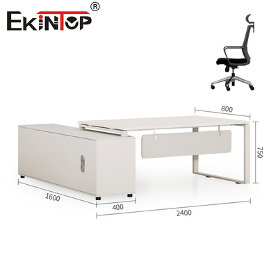 Custom White Office Schreibtisch mit speziellem Design minimalistischer Stil All Modern Schreibtisch