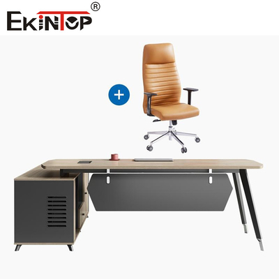 Moderner Stil Eiche Manager Büro Schreibtisch Executive Schreibtisch mit Schubladen Custom