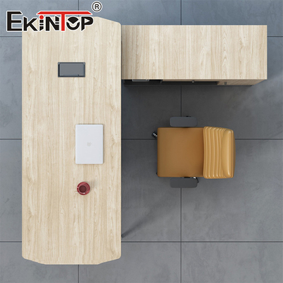 Neues Design L-förmiger Schreibtisch Metallbeine Executive Schreibtisch mit Schubladen