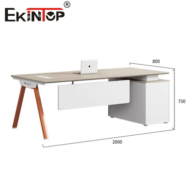 Minimalistischer Stil Weißes Schreibtisch Schrankabteil Modulares Schreibtischmöbel