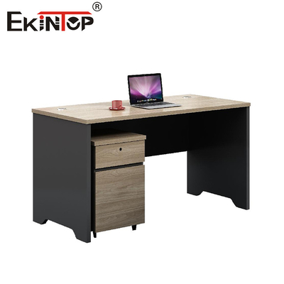 Schreibtisch mit Seitenschrank Modularer Schreibtischmöbel aus Holz