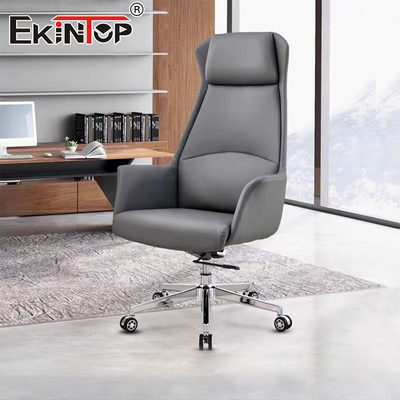 Leder Executive Chair Möbel Modernes Stil Räder Geschäftsbürosessel