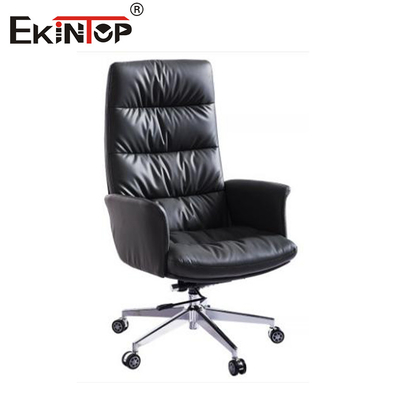 Schwarzer PU-Leder Bürostuhl Büromöbel Design Büromöbel Zuhause Büro Schreibtischsessel