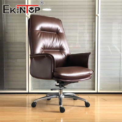 Führungskräfte-Bürostuhl Ergonomische Unterstützung Funktion Leder Qualität Bürostuhle