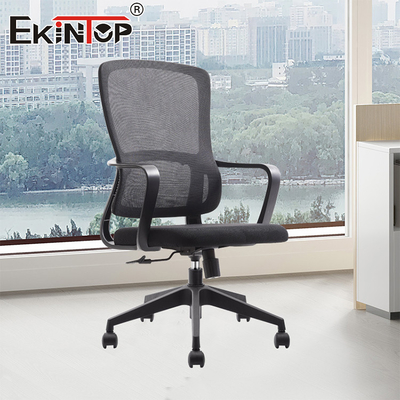 Ergonomische Möbel Moderne Rezeption Umdrehbare Bürostühle aus Stoff mit Tilt Lock-Steuerung