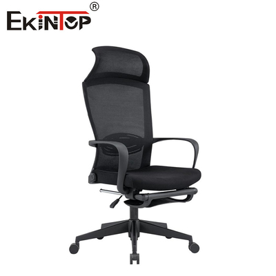 Hochrücken Schwenkbare Ergonomische Masche Robuste Bürostühle mit Fußstütze