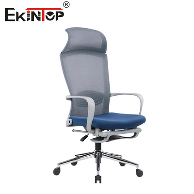 Hochrücken Schwenkbare Ergonomische Masche Robuste Bürostühle mit Fußstütze