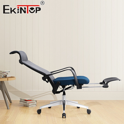 Gewerbliche Möbel Vollnetz-Hoch-Rück-Büro-Stuhl Schwenkbare ergonomische verstellbare Armlehne