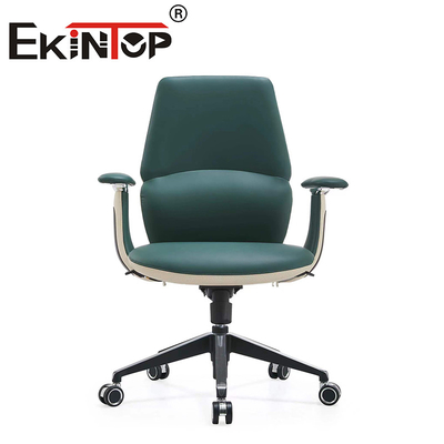 Verstellbarer Ergonomischer Bürostuhl Grüner Leder Executive Chair Robuster Bürostuhl