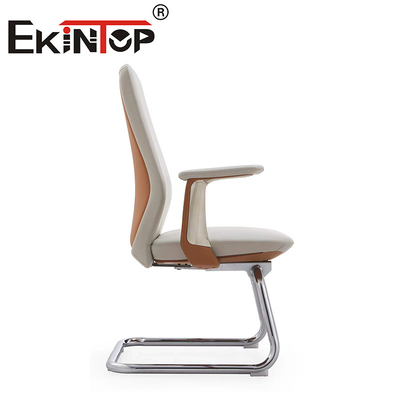 Büromöbel ergonomischer Bürokomputerstuhl PU Armlehne Leder Clubstühle