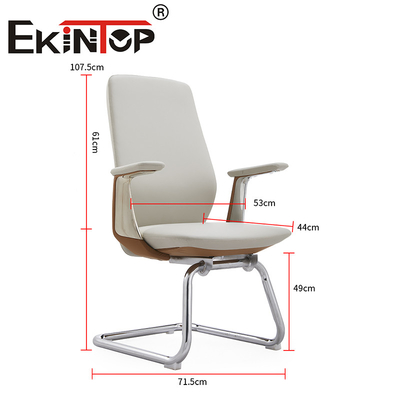 Büromöbel ergonomischer Bürokomputerstuhl PU Armlehne Leder Clubstühle