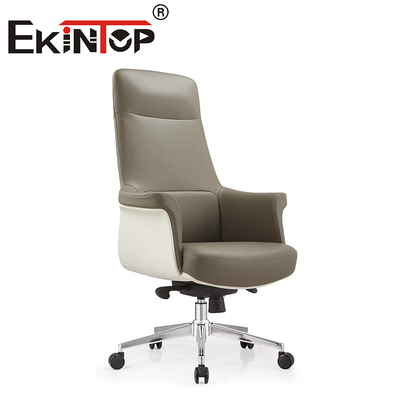 Moderne Führungskräfte Bürostühle Boss Ergonomische Schwenkbare Schwerlastveganische Ledersessel