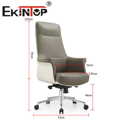 Moderne Führungskräfte Bürostühle Boss Ergonomische Schwenkbare Schwerlastveganische Ledersessel