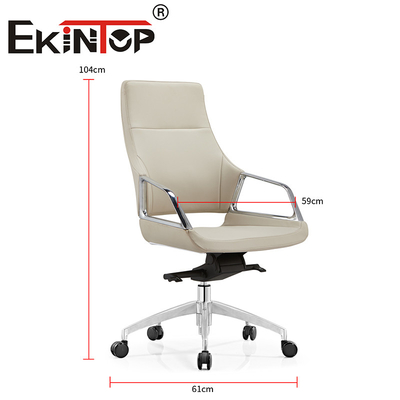 Executive Modern Design Leder Bürostuhl Set Ergonomischer Vegan Lederstuhl