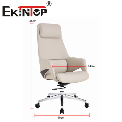 Hochrücken Ergonomischer Executive Boss Chair Multifunktionaler moderner Vegan Lederstuhl