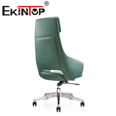 Verstellbarer Manager Luxus-Bürostuhl Drehbogen-Boss Ergonomischer Vegan-Lederstuhl