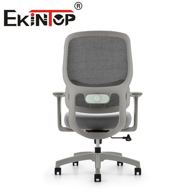 Moderne Bürostühle mit mittlerer Rückseite Graue Mesh-Stühle Minimalistische Computerzimmer Mesh-Task-Stühle