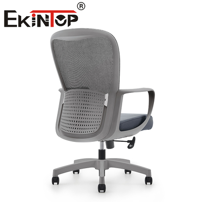 Moderner Aufstehsessel Grau Atmungsaktives Mesh Bequemer ergonomischer Bürostuhl Mesh-Aufgabenstuhl