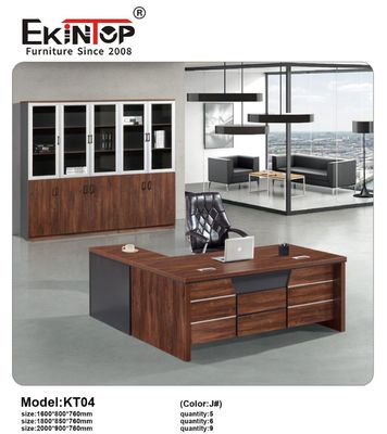 Ekintop Computer-Büro-Tisch Moderne Executive Holz-Büro-Tisch Schreibtisch mit Schubladen